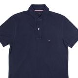 TOMMY HILFIGER Oversized Mens Polo Shirt Blue S