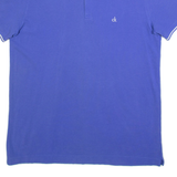 CALVIN KLEIN Mens Polo Shirt Blue 2XL