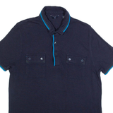 TED BAKER Mens Polo Shirt Blue M