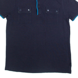 TED BAKER Mens Polo Shirt Blue M