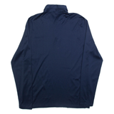 REISS Mens Polo Shirt Blue Long Sleeve L