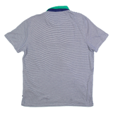 TED BAKER Mens Polo Shirt Blue Striped M