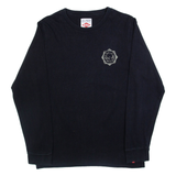 LEE COOPER Mens T-Shirt Black Long Sleeve L