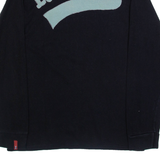 LEE COOPER Mens T-Shirt Black Long Sleeve L