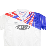 REEBOK Mens Football Shirt Jersey White Collared 2XL