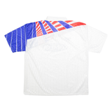 REEBOK Mens Football Shirt Jersey White Collared 2XL