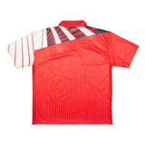 REEBOK Mens Football Shirt Jersey Red Collared 2XL
