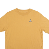 AIR JORDAN Womens T-Shirt Brown Crew Neck XS