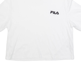 FILA Cropped Womens T-Shirt White XS