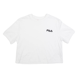FILA Cropped Womens T-Shirt White XS