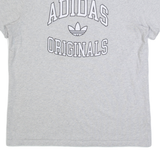 ADIDAS Womens T-Shirt Grey UK 10