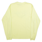 ADIDAS Mens T-Shirt Yellow Long Sleeve M