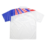 REEBOK Mens Football Shirt Jersey White Collared 2XL