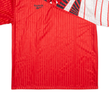 REEBOK Mens Jersey Red Collared XL