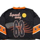 SPEEDWAY Mens Jersey Orange V-Neck S