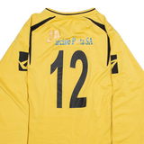 LEGEA Mens Jersey Yellow Long Sleeve V-Neck L