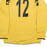 LEGEA Mens Jersey Yellow Long Sleeve V-Neck L