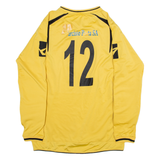 LEGEA Mens Jersey Yellow Long Sleeve V-Neck L