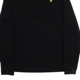 LYLE & SCOTT Womens T-Shirt Black Long Sleeve L