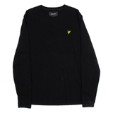 LYLE & SCOTT Womens T-Shirt Black Long Sleeve L