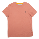 TIMBERLAND Slim Fit Womens T-Shirt Pink L