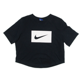 NIKE Cropped Womens T-Shirt Black M