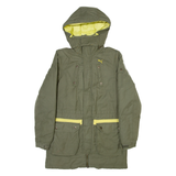 PUMA Mens Parka Jacket Green Hooded M