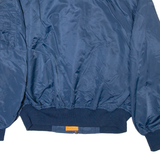 Mens Flight Jacket Blue 80s L