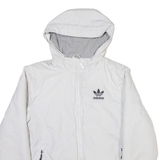 ADIDAS Womens Puffer Jacket White Nylon S
