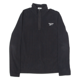 REEBOK Womens Fleece Black 1/4 Zip XL