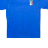 Italy Mens Football Shirt Jersey Blue V-Neck S