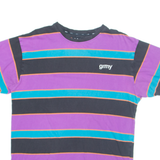 GRMY Striped Mens T-Shirt Purple L