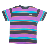GRMY Striped Mens T-Shirt Purple L