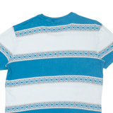 QUIKSILVER Striped Mens T-Shirt Blue S