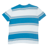 QUIKSILVER Striped Mens T-Shirt Blue S