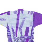 Cycling Mens T-Shirt Purple 1/4 Zip S