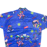OLE Cycling Mens T-Shirt Blue 1/4 Zip XL