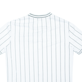 FB SISTER Striped Womens Jersey White V-Neck S