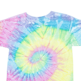 COLORTONE Wisconsin Womens Tie Dye T-Shirt Yellow USA S