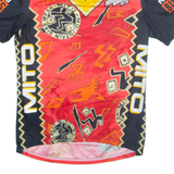 MITO Cycling Mens T-Shirt Red 1/4 Zip XL