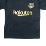 FC Barcelona Mens Football Shirt Jersey Black V-Neck S