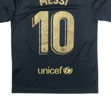 FC Barcelona Mens Football Shirt Jersey Black V-Neck S