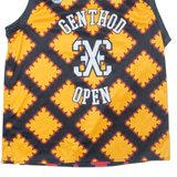 BALL ACADEMY Basketball Mens Vest Yellow Sleeveless V-Neck M