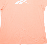 REEBOK Womens T-Shirt Pink XL