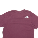 THE NORTH FACE Cropped Womens T-Shirt Maroon S
