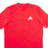 ADIDAS Mens T-Shirt Red M
