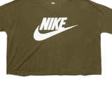 NIKE Cropped Womens T-Shirt Green S