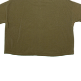 NIKE Cropped Womens T-Shirt Green S