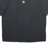ADIDAS Womens T-Shirt Black UK 12