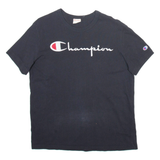 CHAMPION Mens T-Shirt Black S